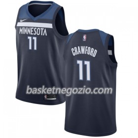 Canotte Uomo Minnesota Timberwolves Jamal Crawford 11 Nike 2017-18 Navy Swingman